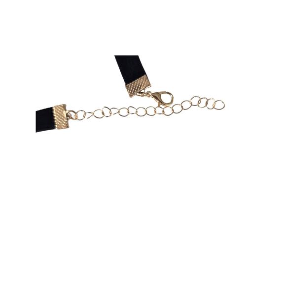 Choker Necklace Black Set of 3 Beaded Drop NWT Gothic Witchy Grunge Edgy - Picture 5 of 6